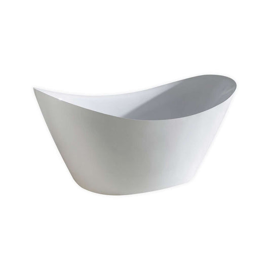 Kube Luna 68" Free Standing Bathtub - MATTE WHITE
