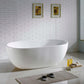 Kube VERNICE 67" Free Standing Bathtub - Matte White
