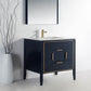 Vetro 36'' Gloss Blue Vanity W/ Quartz Counter Top (Back Splash Free)