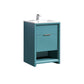 NUDO 24″ Modern bathroom Vanity in Teal Green Finish & White