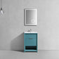 NUDO 24″ Modern bathroom Vanity in Teal Green Finish & White