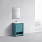 NUDO 24″ Modern bathroom Vanity in Teal Green Finish & White