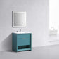 NUDO 32″ Modern bathroom Vanity in Gloss White Finish & Teal Green