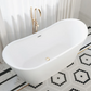 Ivy 67" Double Slipper Freestanding Bathtub