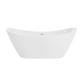 Ivy 60" Double Slipper Freestanding Bathtub