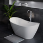Ivy 60" Double Slipper Freestanding Bathtub