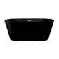 Claire 60" Freestanding Bathtub in Matte Black