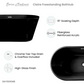 Claire 60" Freestanding Bathtub in Matte Black