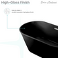 Claire 60" Freestanding Bathtub in Matte Black