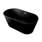 Claire 60" Freestanding Bathtub in Matte Black