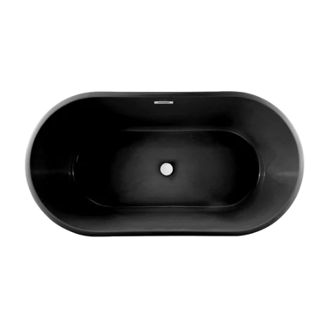 Claire 60" Freestanding Bathtub in Matte Black
