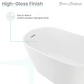 Sublime 60" Single Slipper Freestanding Bathtub