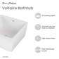 Voltaire 47" Square Freestanding Bathtub