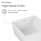 Voltaire 47" Square Freestanding Bathtub