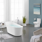 Sublime 67" Single Slipper Freestanding Bathtub