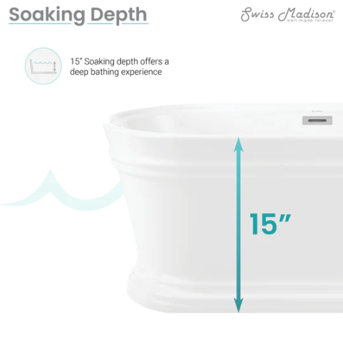 Santorini 60" Freestanding Tub