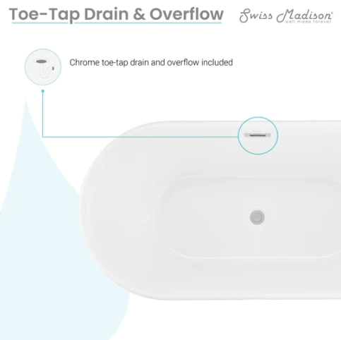 Santorini 60" Freestanding Tub