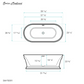 Santorini 60" Freestanding Tub