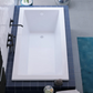 Voltaire 60"x 36" Reversible Drain Drop-In Bathtub