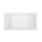 Voltaire 66 "x 36" Reversible Drain Drop-In Bathtub