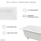 Voltaire 48" x 32" Reversible Drain Drop-In Bathtub