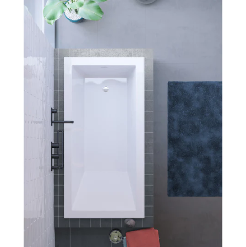 Voltaire 48" x 32" Reversible Drain Drop-In Bathtub