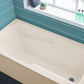 Voltaire 60" X 32" Right-Hand Drain Alcove Bathtub with Apron in Bisque