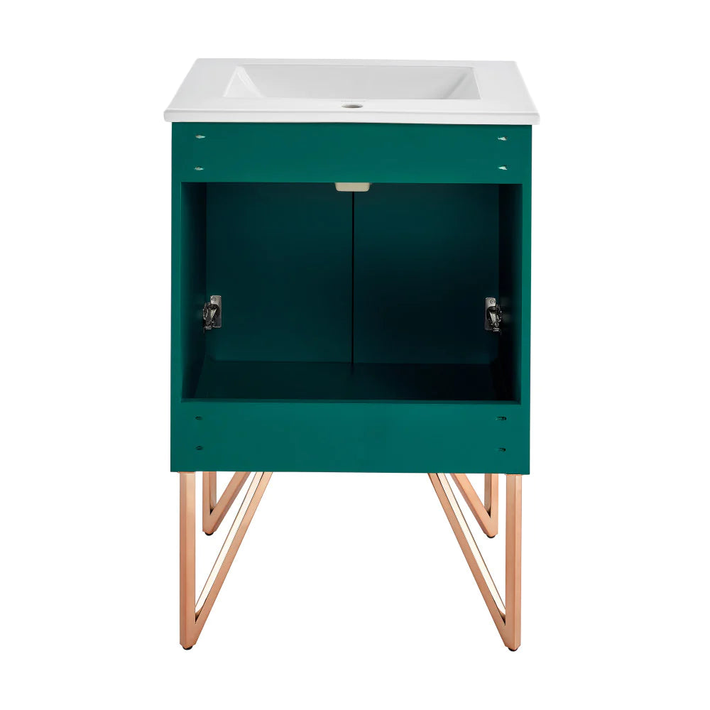 Annecy 24" Bathroom Vanity in Barracuda Teal