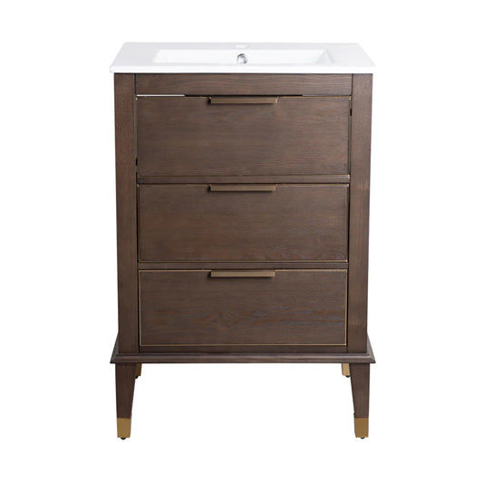 Hugo 24" Bathroom Vanity in Walnut
