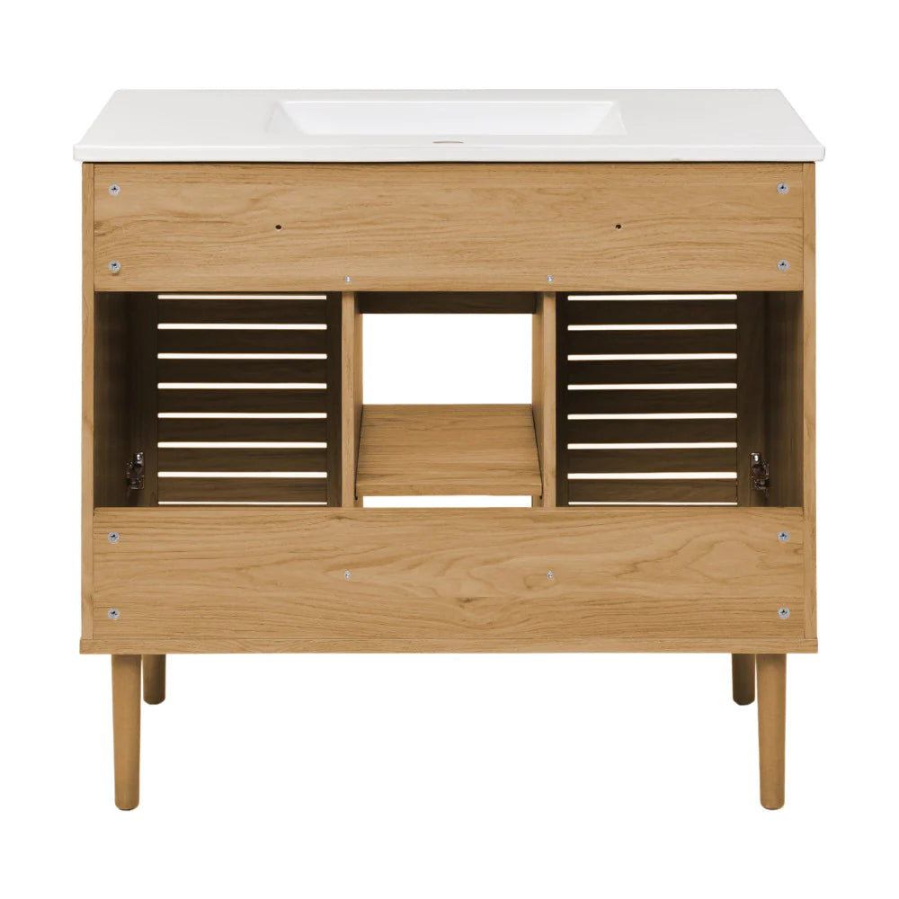 Bron 36" Bathroom Vanity in Oak