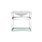 Pierre 24 Single, Metal Frame, Open Shelf, Bathroom Vanity