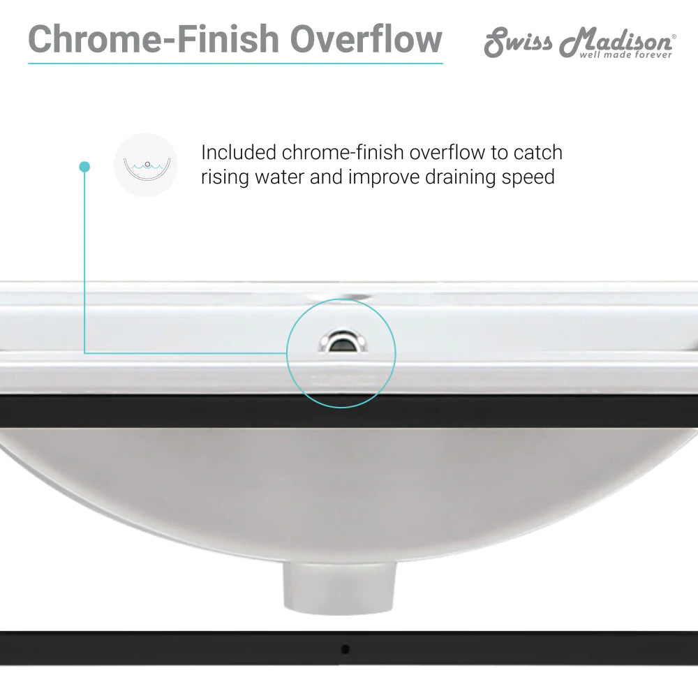 Pierre 48 Single, Metal Frame, Open Shelf, Bathroom Vanity