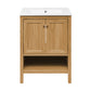Château 24" Bathroom Vanity in Natural Oak