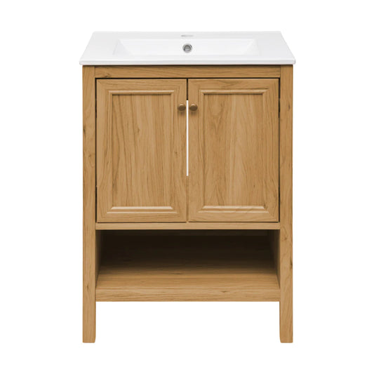 Château 24" Bathroom Vanity in Natural Oak