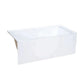 Voltaire 60" X 32" Left-Hand Drain Alcove Bathtub with Apron in Bisque