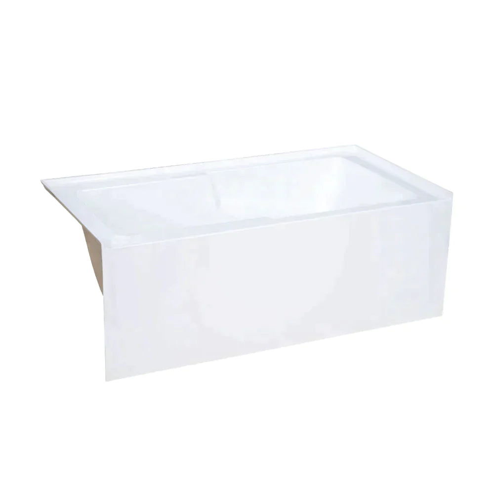 Voltaire 60" X 32" Left-Hand Drain Alcove Bathtub with Apron in Bisque