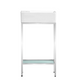 Pierre 19.5 Single, Freestanding, Open Shelf, Chrome Metal Frame Bathroom Vanity