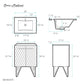Annecy 24" Bathroom Vanity in Diamond Grey