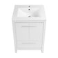 Virage 24" Freestanding, Bathroom Vanity in Glossy White