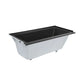Voltaire 60" X 30" Right-Hand Drain Alcove Bathtub in Matte Black