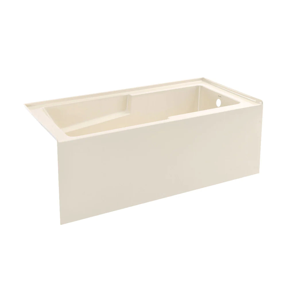 Voltaire 60" X 32" Right-Hand Drain Alcove Bathtub with Apron in Bisque