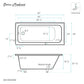 Voltaire 60" X 30" Right-Hand Drain Alcove Bathtub in Matte Black