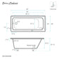 Voltaire 60" X 30" Right-Hand Drain Alcove Bathtub in Matte Black