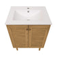 Bron 24" Bathroom Vanity in Oak