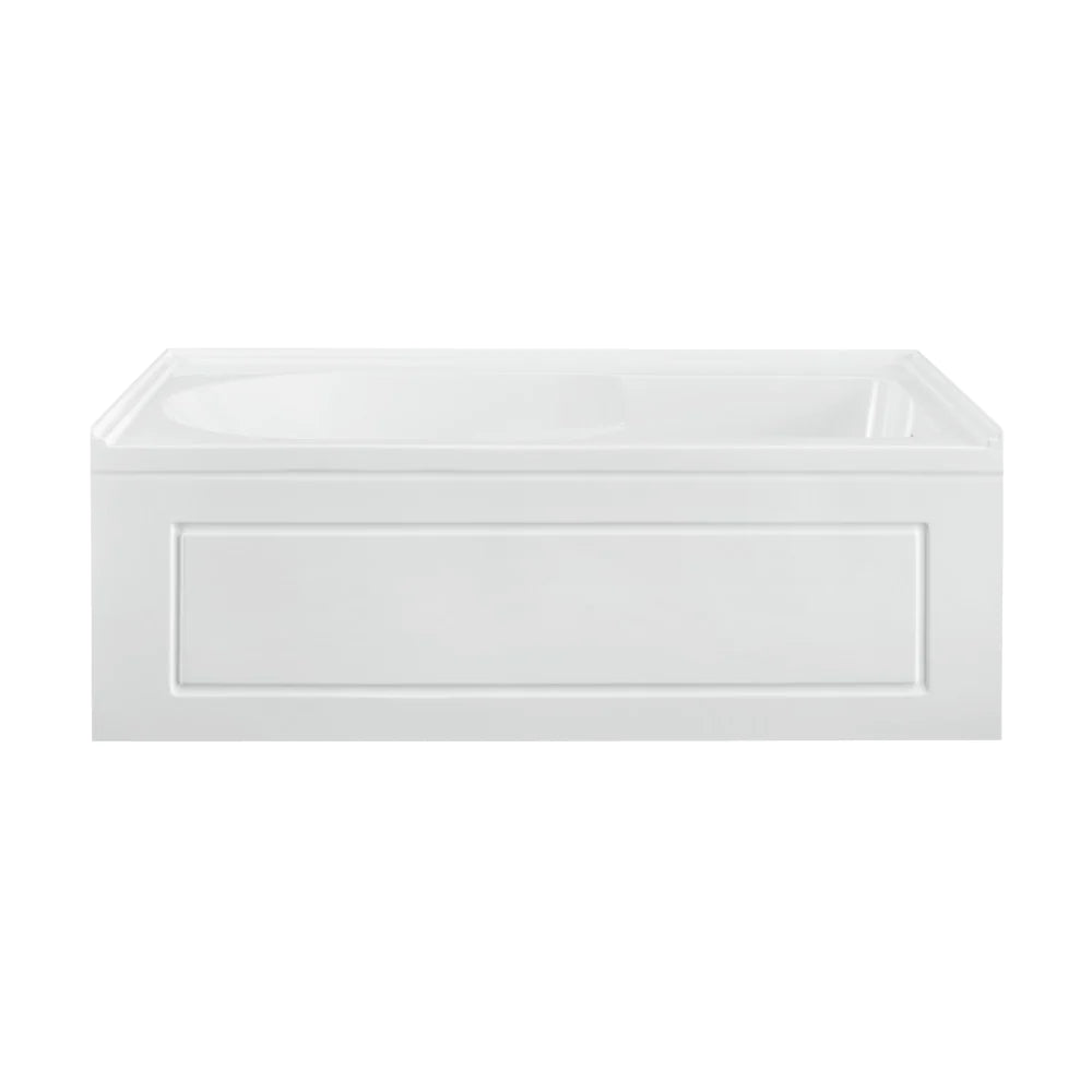 Concorde 60 in. x 32 in. Acrylic Glossy White, Alcove, Integral, Right-Hand Drain, Apron Bathtub