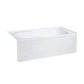 Ivy 60" X 30" Drain Alcove Bathtub with Apron