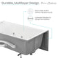 Avancer 60" x 36" Left-Hand Drain Rectangular Alcove Whirlpool Bathtub with Apron