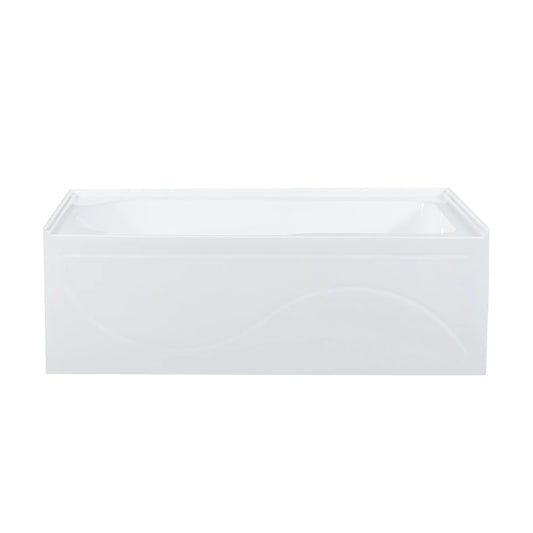 Ivy 60" X 30" Drain Alcove Bathtub with Apron
