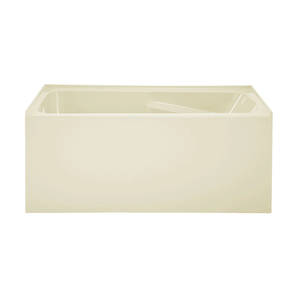 Voltaire 54" X 30" Left-Hand Drain Alcove Bathtub with Apron in Bisque