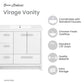 Virage 36 Freestanding, Bathroom Vanity in Glossy White